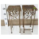 (2) Metal Plant Stands