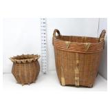 (2) Unique Styled Baskets