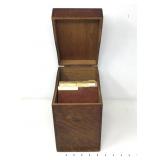 Weis Wooden Card File Box