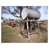 Fuel barrel on stand