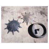 Gauge wheel & 2-rolling shields