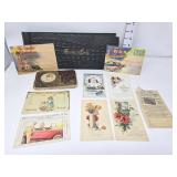 Postcard Album, Autograph Album,  & Postcards