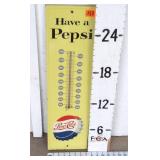 Pepsi-Cola Metal Thermometer