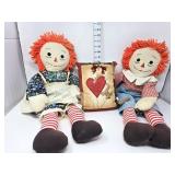 24' Raggedy Anne & Andy w/Pillow