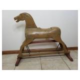 Antique Wooden Glider Horse