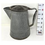 Enamelware Coffee Pot - Missing Knob