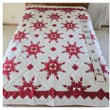 Burgundy & White JC Penney Quilt