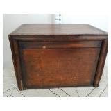 Antique Hinged Wooden Box