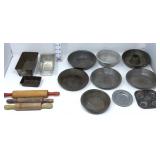 Vintage Children's Baking Dishes & Rolling Pins