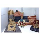 Patriotic Pillows & Dolls