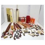 Vintage Candlesticks w/ Mini Candle Clips and