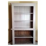 Vintage Beige Display Cabinet - H 72'x W 44'x D16'
