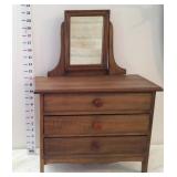 Child's 3-Drawer Dresser w/Mirror