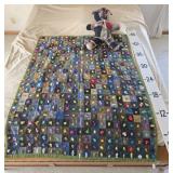 Hand Tied Lap Quilt & Quilted Bear