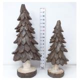 Decorative Wood Textured Trees
