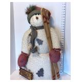 Chenille Snowman w/Skis
