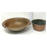 (2) Copper Tone Metal Bowls