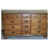 Maple Dresser w/14 Drawers