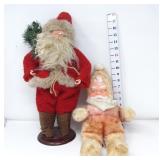 Vintage Christmas Santa & Vintage Rubber Faced