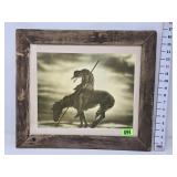 'End of Trail' Picture in Rustic Frame