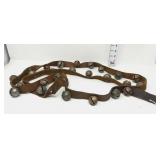 26 Antique Sleigh Bells c. 1878 on 80' leather