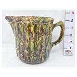 Antique Green/Brown Spongeware Pitcher As-Is