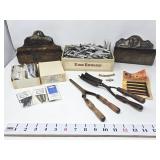 Vintage Curlers, Hair Pins, & Comb Cases