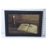 Candle & Bible Print