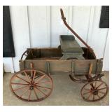 Green Garden Cart w/Seat (Not Attached)
