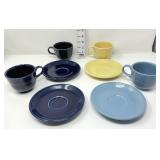 (4) Fiesta Mugs & (4) Saucers