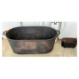 Cast Iron Ham Boiler & Salesman Sampler (1 Broken