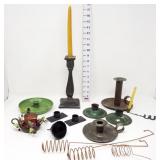 Various Vintage Candlestick Holders