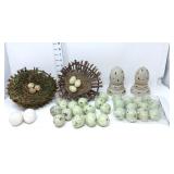 Bird Nests & Egg Decorations
