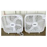 (2) EZ-Chill Electric Fans