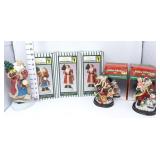 (5) Polyresin Christmas Santas- NIB