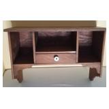Wooden Wall Shelf w/Drawer (Will Not Open)