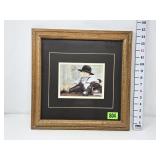 Amish Boy with Cow Picture