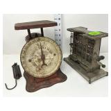 Vintage Scales & Toaster