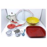 Variety of Enamelware