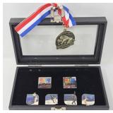 2018 Olympic Figure Skating Pins in Case &