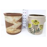 (2) Handmade Pottery /Crocks