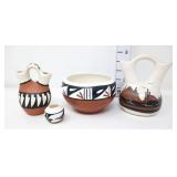 Native American Signed Pottery