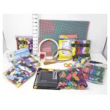 Embroidery Floss, Supplies & Plastic Sheets