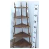 Vintage 5 Tier Corner Etagere
