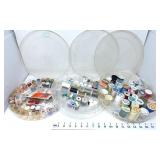 (3) Containers w/Assortment of Thread