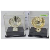 (2) Baseball Glove Display Cases
