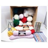 Yarn Skeins, Crochet Hooks, Knitting Needles