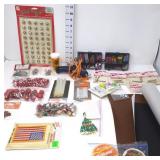 Craft Items & Glue Gun w/Glue