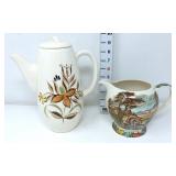 Romany Hand Painted Pitcher & The Old Mill Pitcher