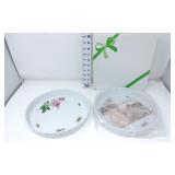 (2) Christineholm Porcelain Quiche Dishes -(1) NIB